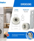 Dryer Repair Kit With Belt And Idler Pulley 4392067 W10837240 dimensions and installation instruction