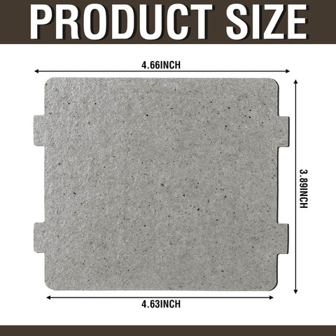 10 Pcs Microwave Mica Sheets Set, Super Thick Heat Shield Waveguide Covers, square sheet size dimensions in inches.