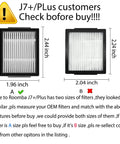 Kickass Replacement HEPA Filter dimensions for Roomba E5 E6 I1 I3 I4 I5 I6 I7 I8 J5 J6 J8 Plus Series 18 Pack