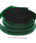 Heavy Duty Nylon Elastic Webbing Straps For Furniture Chart And Sofa Repair Dead Easy Diy Upholstery Fix Wide Wear Resistant Bands, rolled green and black strap