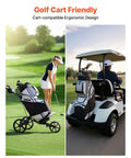 Golfers using 14 Way Full Length Divider Golf Cart Bag With Lock Top Organizer For No Fuss All In One Easy Club Access