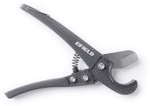Pro Grade Pex Cinch Clamp Crimp Tool Kit With Stainless Steel Clamps Ratchet Self Release Metal Pipe Cutter tool close-up