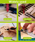 12-pack basswood sheets, 12x12x1/16 in, natural unfinished wood for laser cutting, engraving, wood burning, crafts.