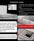 Heavy Duty Roof Access Hatch With Weatherproof Aluminum Frame And Galvanized Steel Plate, High Security Roof Skylight Door For Maintenance, Industrial Cellar Doors For Factories, Warehouses, Workshops, And Lofts, White installation steps
