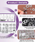236 Piece 304 Stainless Steel E Clips And Internal Tooth Lock Washers Kit With Tweezers For Gear Repair in labeled box details
