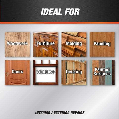 Professional Grade DryDex Wood Filler Goes On Hella Smooth And Sands Just Like Real Wood Total Pro Move For Quick Interior Exterior Fixes Natural Shade 55 Oz Tub for woodwork, furniture, and doors.