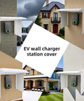 Badass EV Charger Cover Built To Handle Anything Shields Your Electric Vehicle Station From Intense Sun And Hail Universal Wall Mount Fit. White, 15.7x11.8x15.35 in.