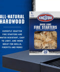 Box of 32 Quick Light Fire Starter Rolls With All Natural Hardwood And Paraffin No Lighter Fluid Needed on grill