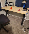Simple desk setup with Industrial Iron X Style Table Legs Set Of 2 28 Inch Tall By 20 Inch Wide Desk And Table Legs Built To Last