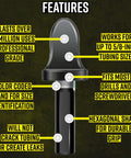 Image showing features of the 4 Piece Copper Line Flare Set For Drills 1/4 To 5/8 Inch, DIY Friendly HVAC Flare Kit.