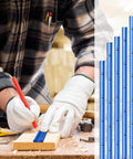 Six Piece T Track Set For Woodworking Aluminum 36 Inch Universal Double Cut Profile With Predrilled Holes And Included Screws Ideal For Drill Press Tables And Router Tables Blue Finish