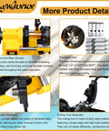 Heavy Duty Electric Pipe Threading Machine And Cutter 220V 750W features front chucks and threading dies for pipe sizes from half to two inches.