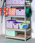 Boltless Shelving Hook Organizer Kit 7 Pieces Adjustable Storage Hanging Accessories For 1.5 Inch Keyhole Rack Heavy Duty