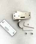 105Lb Stainless Steel Crossbow Trigger Mechanism For DIY Archery And Hunting with components and hex keys on display.