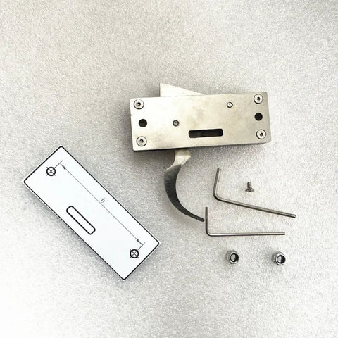 105Lb Stainless Steel Crossbow Trigger Mechanism For DIY Archery And Hunting with components and hex keys on display.