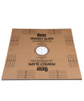 Perfect Slope Brown Shower Pan Slope Kit for Tile Showers Up to 40 by 40 Inches Expands Styrene and Fiber Board Top View