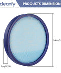4 Pack Replacement Filters For WindTunnel Upright Vacuum Cleaners UH71250 UH72630 UH72625 with dimensions 14cm by 2cm