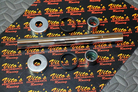 Yamaha Banshee Front Swingarm Bearings Rebuild Kit With Pivot Sleeve And Tube 9 Piece Direct Fit Upgrade For 1987-2006 ATV Includes Pivot Tube And Needle Bearings For A Solid Beefed Up Ride, chrome pivot tube and bearings kit