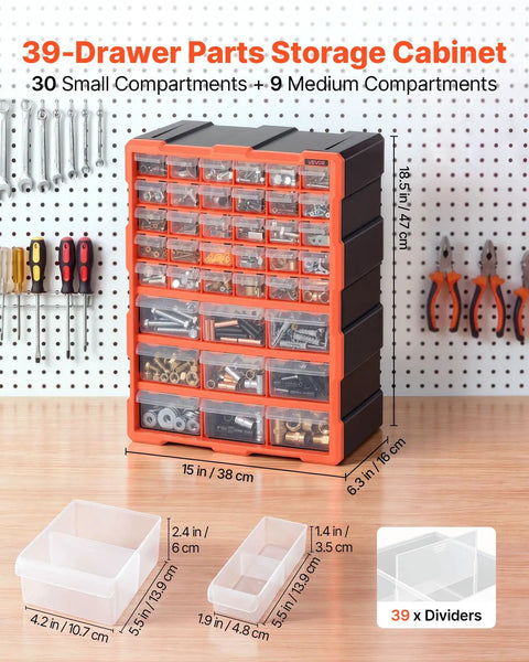 Keep Your Shop Looking Crisp With This Badass 39 Drawer Clear Cabinet Built For Garage Organization Hardware Screws Crafting Supplies And Workshop Tools You Need