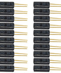 20Pcs SW520D Vibration Sensor Kit With Metal Ball Tilt Shaking Switch For DIY Electronics Projects And Innovative Applications Gold Finish Perfect For Arduino Raspberry Pi And Microcontroller Builds Dope Educational Sensor Pack, black SW-520D sensors with gold pins