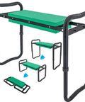 Adjustable Garden Kneeler And Seat With Handles Heavy Duty Outdoor Foldable Portable Garden Stool Thick EVA Foam Pad For Kneeling And Sitting