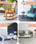 Heavy Duty Self Adhesive Felt Strips 40 X 5 Inch Roll protecting wooden chair legs and furniture on hardwood floors.