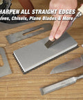 Beefy 8 Inch By 3 Inch Diamond Sharpener Stone With Dual Grit 325 Coarse And 1000 Grit Extra Fine for sharpening knives and tools.