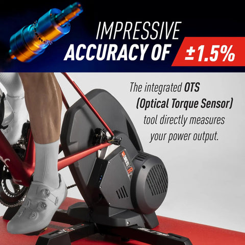 Direto XR-T Direct Drive Bike Trainer with integrated optical torque sensor for precise power readings