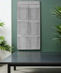 Slick Door Shoe Organizer With Six Deep Mesh Pockets And Heavy Duty Hanging Hooks For No Fuss Entryway Tidy Up on a wall.
