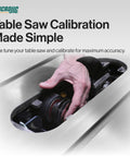 Precision Table Saw Arbor Shims For Slick Blade Alignment With Dead Nuts Accuracy And Hassle Free Calibration Using Heavy Duty Stainless Steel Fence Offset Spacer Tool To Keep Your Workshop Top Notch, adjusting saw mechanism.