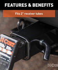 Trailer Hitch Pin And Clip With Vinyl Coated Grip Five Eighth Inch Diameter Fits Two Inch Receiver Clear Zinc Finish