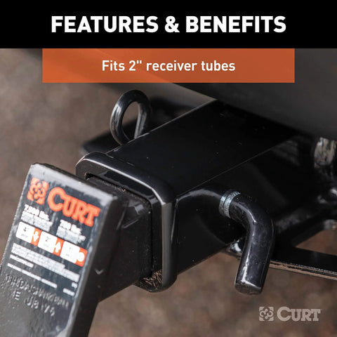 Trailer Hitch Pin And Clip With Vinyl Coated Grip Five Eighth Inch Diameter Fits Two Inch Receiver Clear Zinc Finish