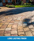 All Stone Surfaces Sealer With Penetrating Water Repellent Silane Siloxane Formula on outdoor stone pathway, natural finish