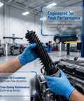 A4721860095 Oil Filter Support Insert for Freightliner Detroit Diesel DD15 Engine, demonstrating reliable oil circulation in mechanic's hands.