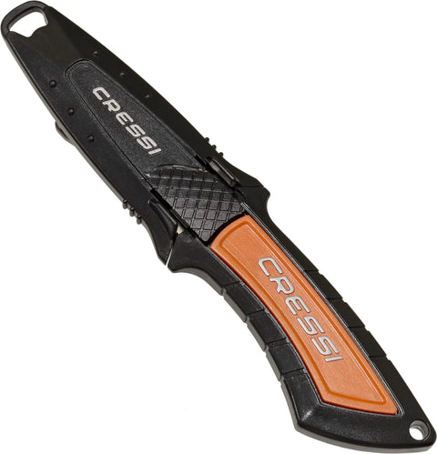 Compact Emergency Dive Knife For Scuba Gear And Spearfishing Use With Saltwater Ready Japanese Stainless Steel 304 Blade in sheath