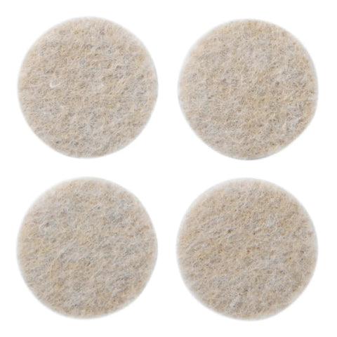 Beige 32 Piece Round One Inch Felt Furniture Pads With Self Stick Adhesive Protect Hardwood Floors From Nicks Dents And Scratches