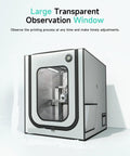 3D Printer Enclosure With LED Light And Fireproof Cover For A1 Compatible Models, clear viewing window