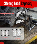 Bearing Puller And Splitter Set 14-Piece Heavy Duty Kit With 5 Ton Capacity featuring 2-inch and 3-inch separator jaws in action.