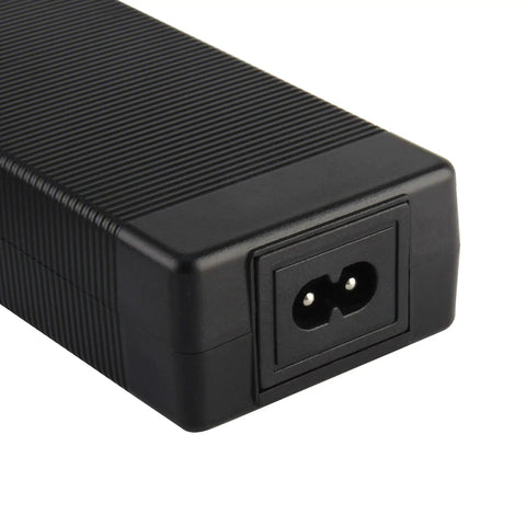 Close-up of 54.6V 1.5A 48V Battery Charger For Lithium Ion 13S Power Supply Replacement Charge With Universal 100-240VAC Input CC CV Regulation Low Ripple
