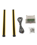 Heavy-Duty Safety Light Curtain Guard For Punching Machines With 40mm Beam Pitch, 26 Beams, 1000mm Protection Height, 1080mm Total Height displayed