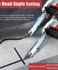 Heavy Duty Electric Concrete Saw Wall Groove Cutter With Dual Diamond Chains And Built In Water Pump 360 Degree Masonry Routing cutting 360° for clean angles