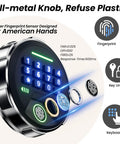20 Lb Smart Biometric Safe With Fingerprint Lock For Quick No Fuss Access And Real Security, Silent Mode, Backlit Keypad Display