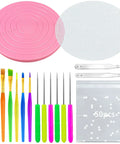 Premium Top Shelf 67 Piece Cookie Decorating Kit With Smooth Turntable, multiple brushes, scribe needles, 50 piping bags.