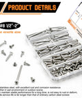 Stainless Steel No 8 Wood And Sheet Metal Screws Kit 200 Pc Assortment Phillips Drive 304 Marine Grade