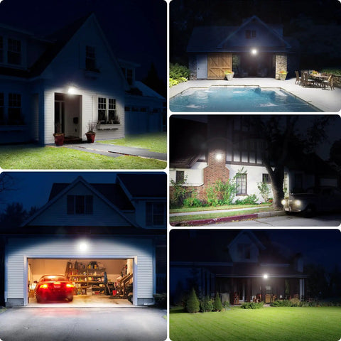 Badass Solar Flood Lights Outdoor Waterproof 20000Mah Battery 2000 Lumens LED Yard Lighting Rock Solid Build And Super Bright Glow For Your Driveway Backyard Or Garden All Year Round