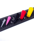 350 Piece Pro Grade High Temp Silicone Plug and Cap Kit for Powder Coating with ruler, assorted colors shown