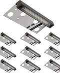 10 Pack Hardscape LED Step Lights For Retaining Walls And Paver Paths, 6.8 Inch 4W 2700K Warm White, Powder Coated Aluminum, UL Listed