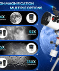 150mm Aperture Astronomy Telescope With 650mm Focal Length For Adults And Beginners Delivers Awesome Night Sky Views With Crystal Clear Images And Easy Setup For Family Stargazing Adventures That Rock, EQ mount