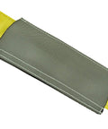 3 Inch Nylon Sling Sleeve Wear Pad For Lifting Slings With Hook And Loop Closure Heavy Duty Abrasion Shield USA Made Works With Flat Endless And Round Slings shown attached to yellow sling.