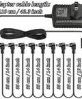 Guitar Pedal Power Supply 9V 1A DC Center Negative For Multi Pedal Boards, 5.5x2.1mm Plug, Daisy Chain Ready 1 To 5